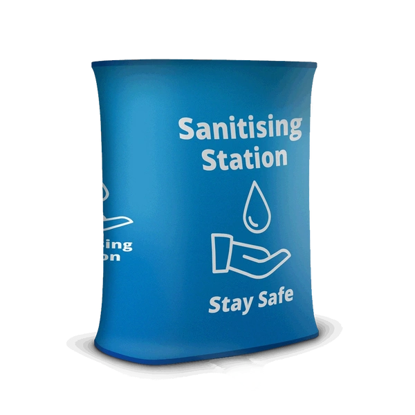 Sanitising Station - Stretch Blue